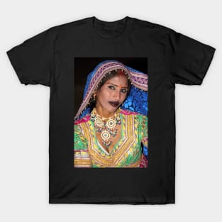 Portrait of a Dancer in Rajasthan, India T-Shirt